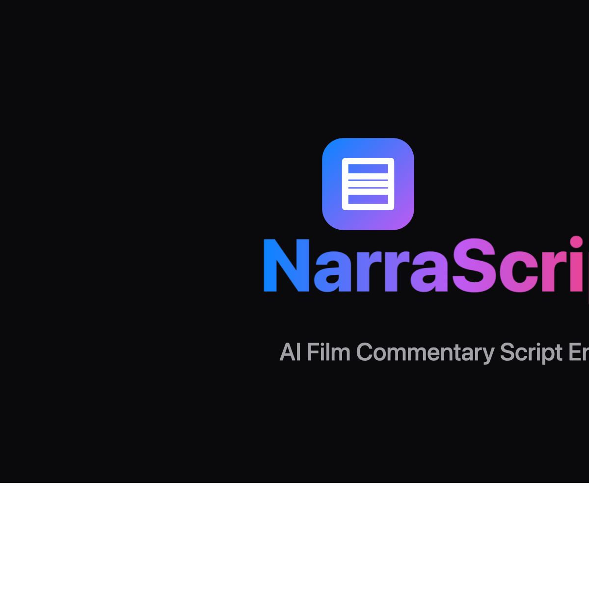 AI Film Commentary Script Generator | NarraScript